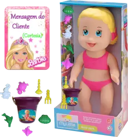 Boneca My Little Collection Acqua Park Loura Divertoys 