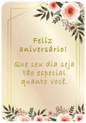 Cartão de Aniversário