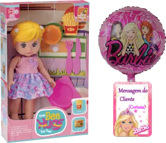 Boneca Bee Hugs Fast Food Bee Toys